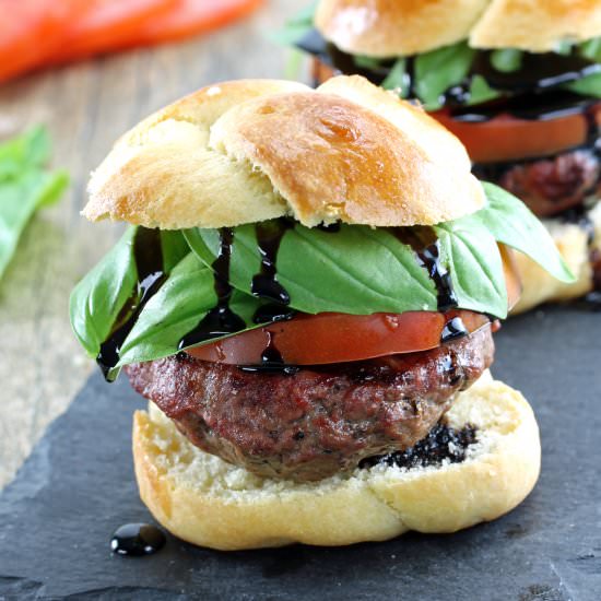 Stuffed Caprese Burgers