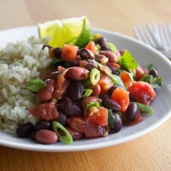 Red and Black Beans with Rice