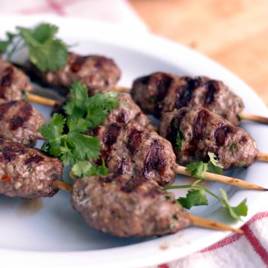 Moroccan-Style Lamb Kebabs