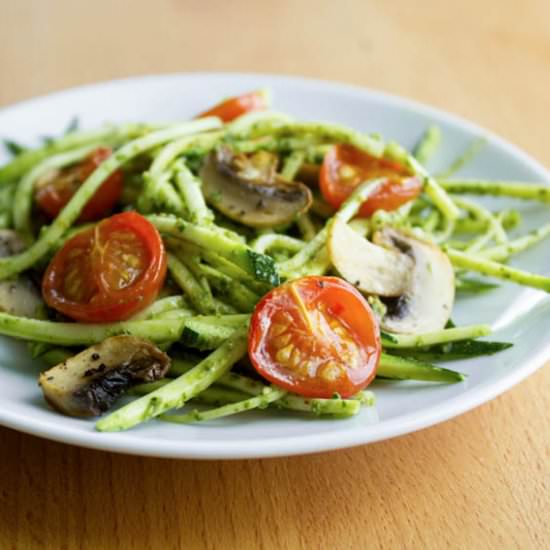 Zucchini Noodles with Pesto