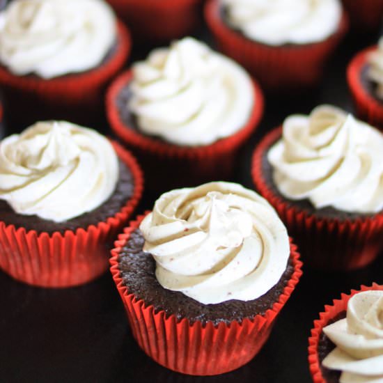 Frosted Chocolate Cupcakes