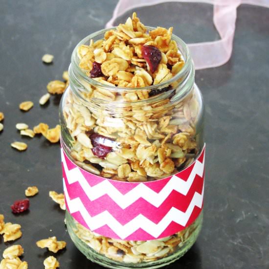 Maple Sunflower Seeds Granola