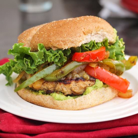 Chicken Fajita Burgers