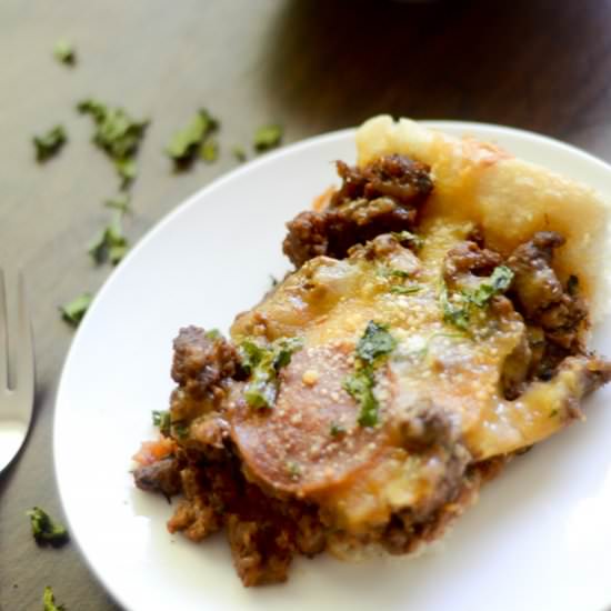Deep Dish Pizza Casserole