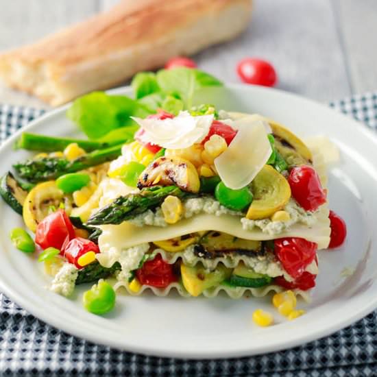 Summer Vegetable Lasagna  (no-bake)