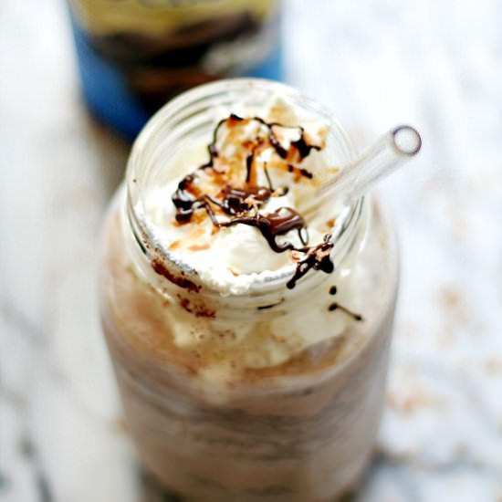 Almond Joy Frozen Hot Chocolate