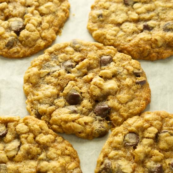 Chocolate-Oatmeal-Walnut Cookies