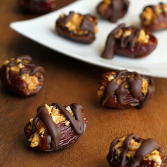 Rice Krispie Stuffed Dates