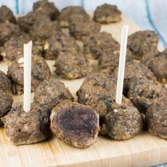 Baked Lettuce Soy Sauce Meatballs
