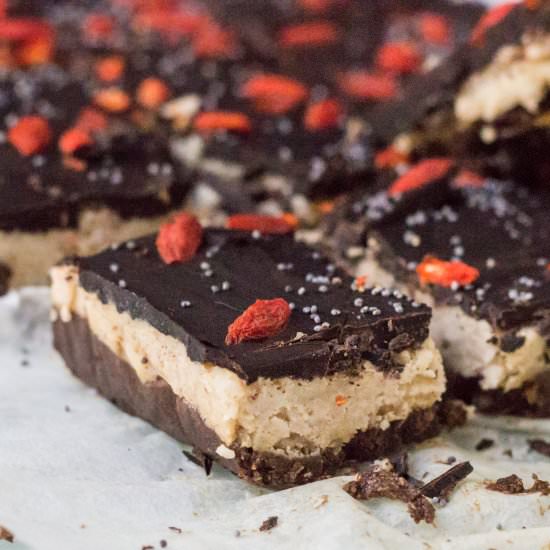 Raw Stuffed Apple Brownies (GF)