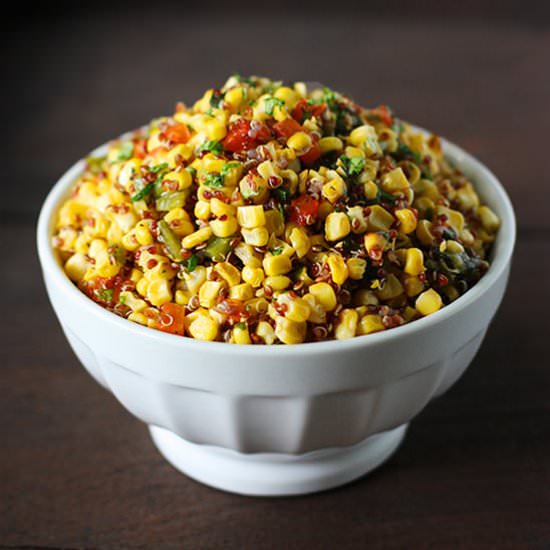Grilled Corn and Quinoa Salad
