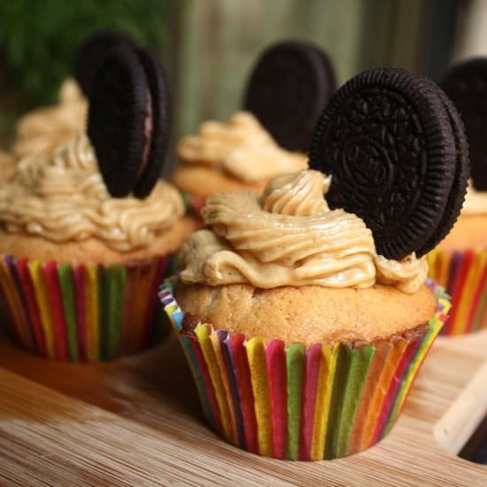 Peanut Butter Oreo Cupcakes