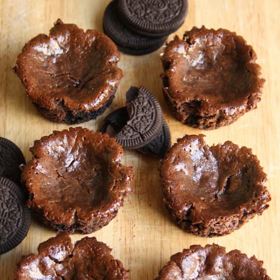 Chocolate Oreo Mini Cheesecakes
