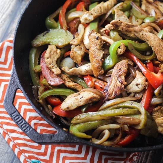 Margarita Chicken Fajitas