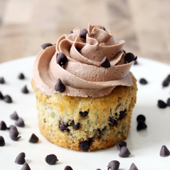 Banana Chocolate Chip Cupcakes