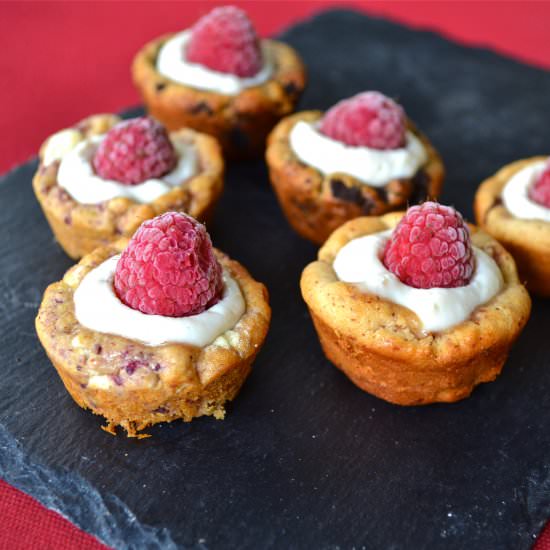 White Chocolate Raspberry Tarts