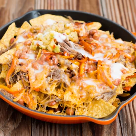 Pina Colada Pork Nachos