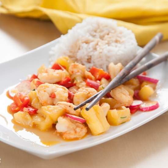 Sweet and Sour Prawns