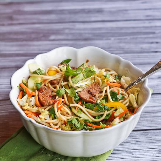 Asian Pork Noodle Salad
