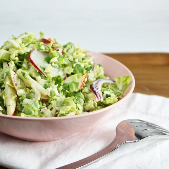 Brussel Sprout & Apple Coleslaw