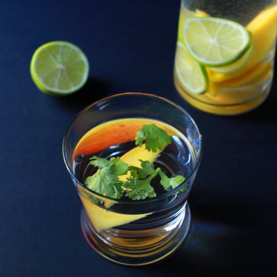 Mango Lime & Cilantro Infused Water