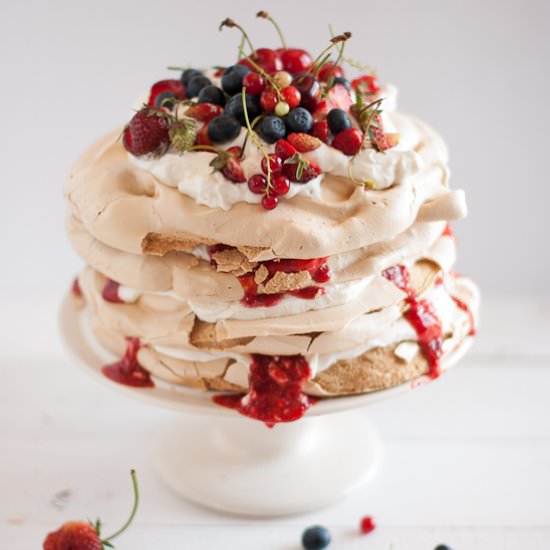 Coffee Meringue Cake