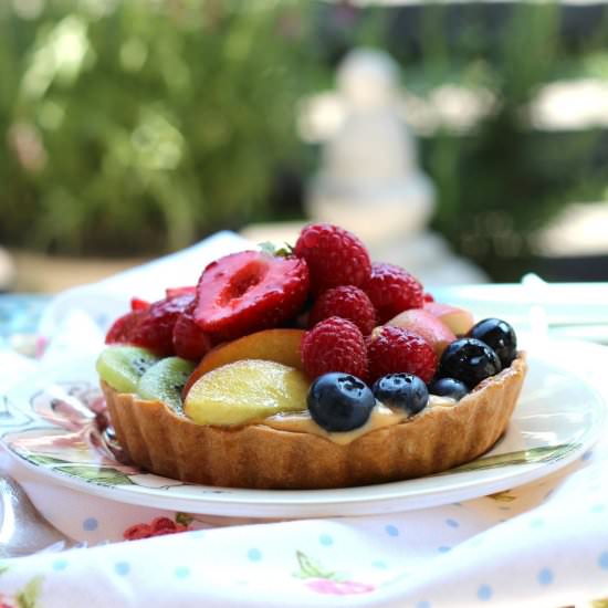 Apricot Curd and Fresh Fruit Tart
