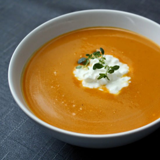 Creamy Butternut Tahini Soup