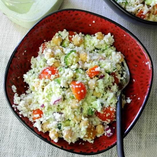 Cauliflower “Couscous” with Creamy