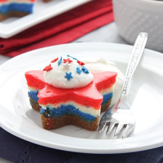 Patriotic Cheesecakes