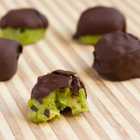 Chocolate Avocado Freeze Bites