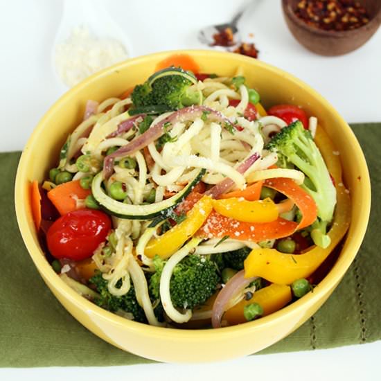 Zucchini Pasta Primavera