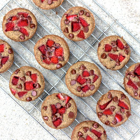 Strawberry Chocolate Chip Muffins
