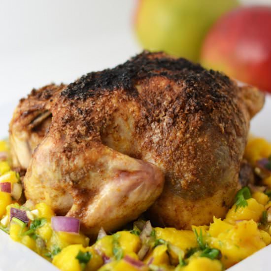 Coconut Jerk Chicken Mango Salsa