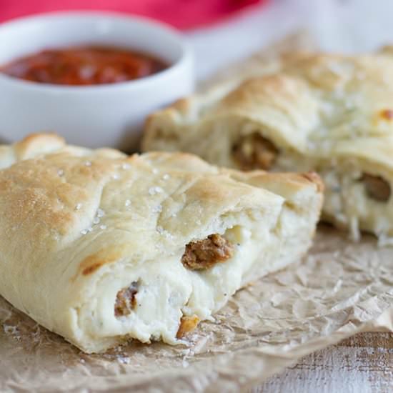 Ricotta Calzones with Sausage