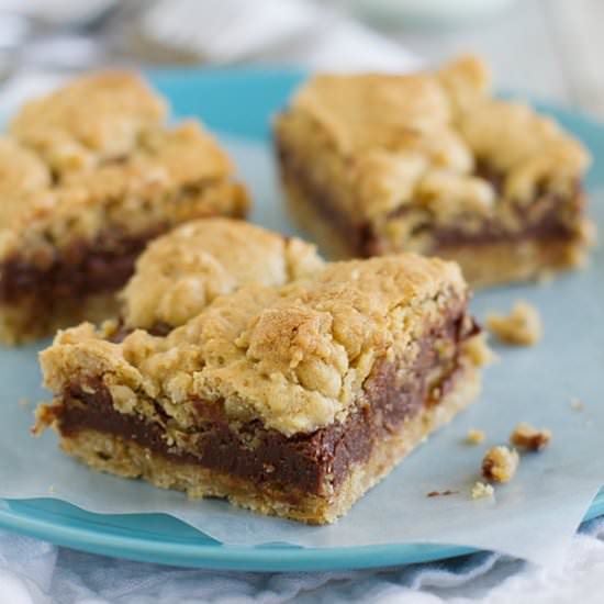 Oatmeal Fudge Bars