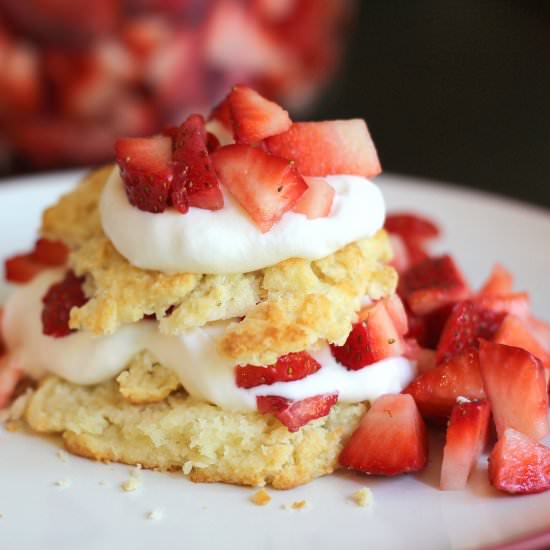 Homemade Strawberry Shortcake