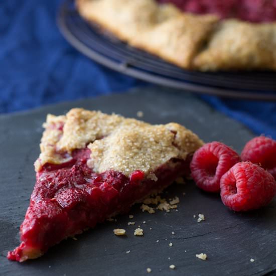 Raspberry Galette with Rye Crust