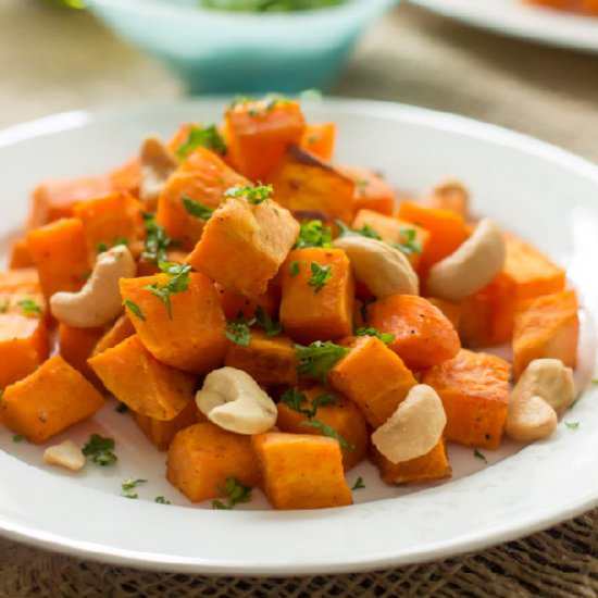 Baked Sweet Potato with Cashew