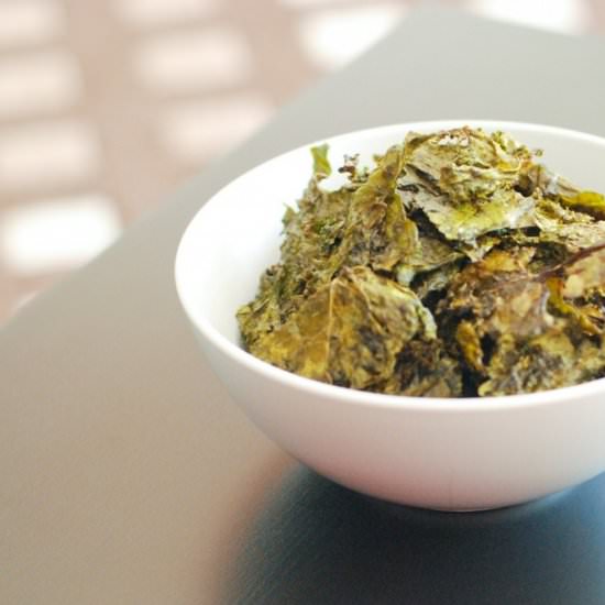 Dill Pickle Paleo Kale Chips