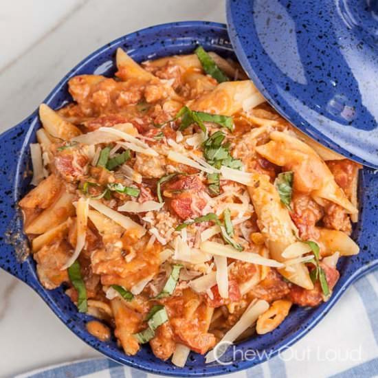 Penne with Vodka Sauce