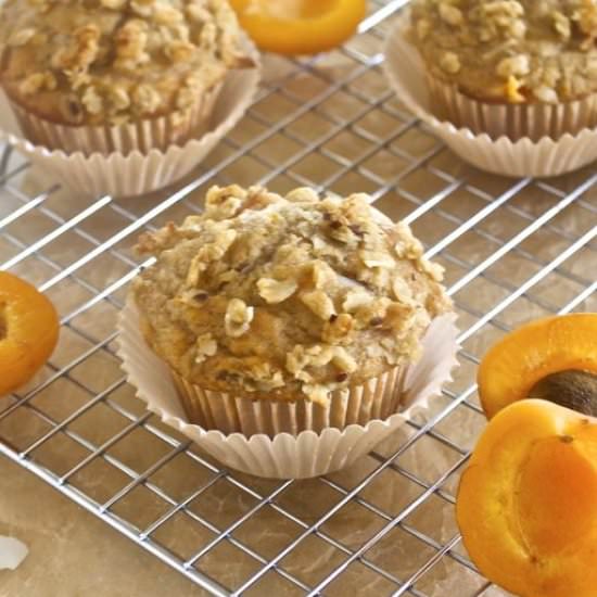 Healthier Apricot Coconut Muffins