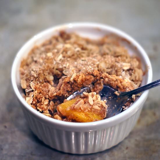 Quick and Easy Peach Crisp