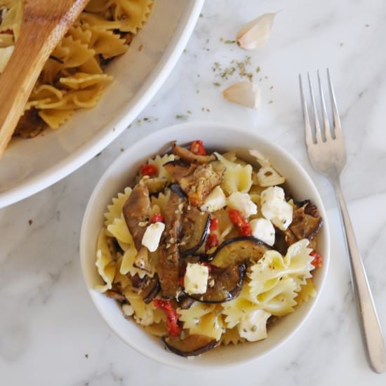 Pasta Salad with Grilled Eggplants