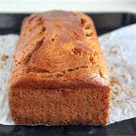 Whole wheat banana bread