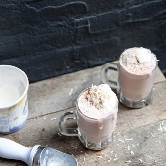 Vegan Rhubarb Milkshake