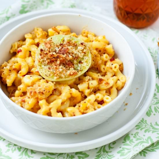 Green Tomato Macaroni & Cheeese