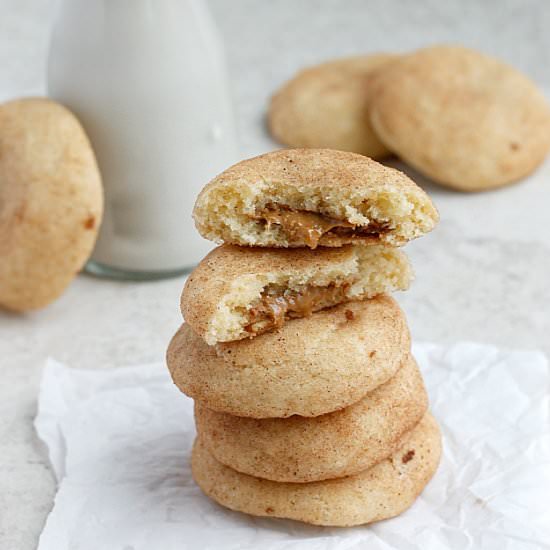 Biscoff Stuffed Snickerdoodles