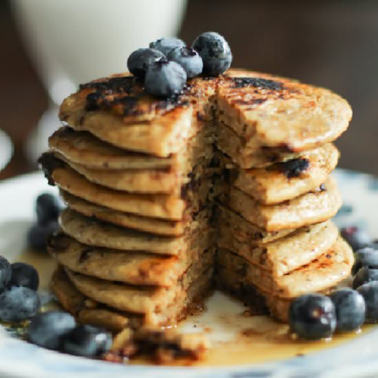 Peanut Butter Chocolate Pancakes
