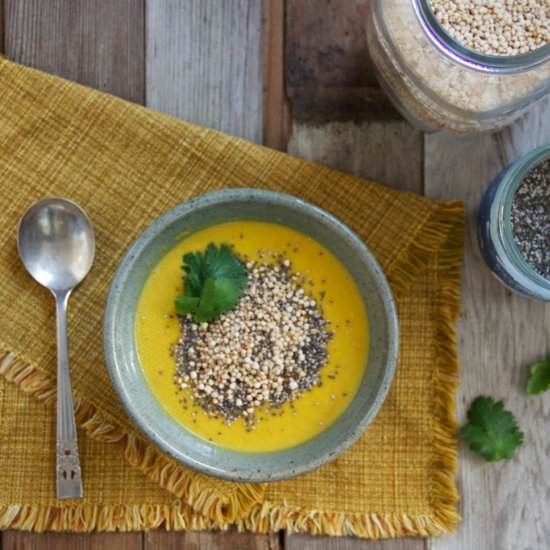 Thai Pumpkin Soup w/ Quinoa & Chia